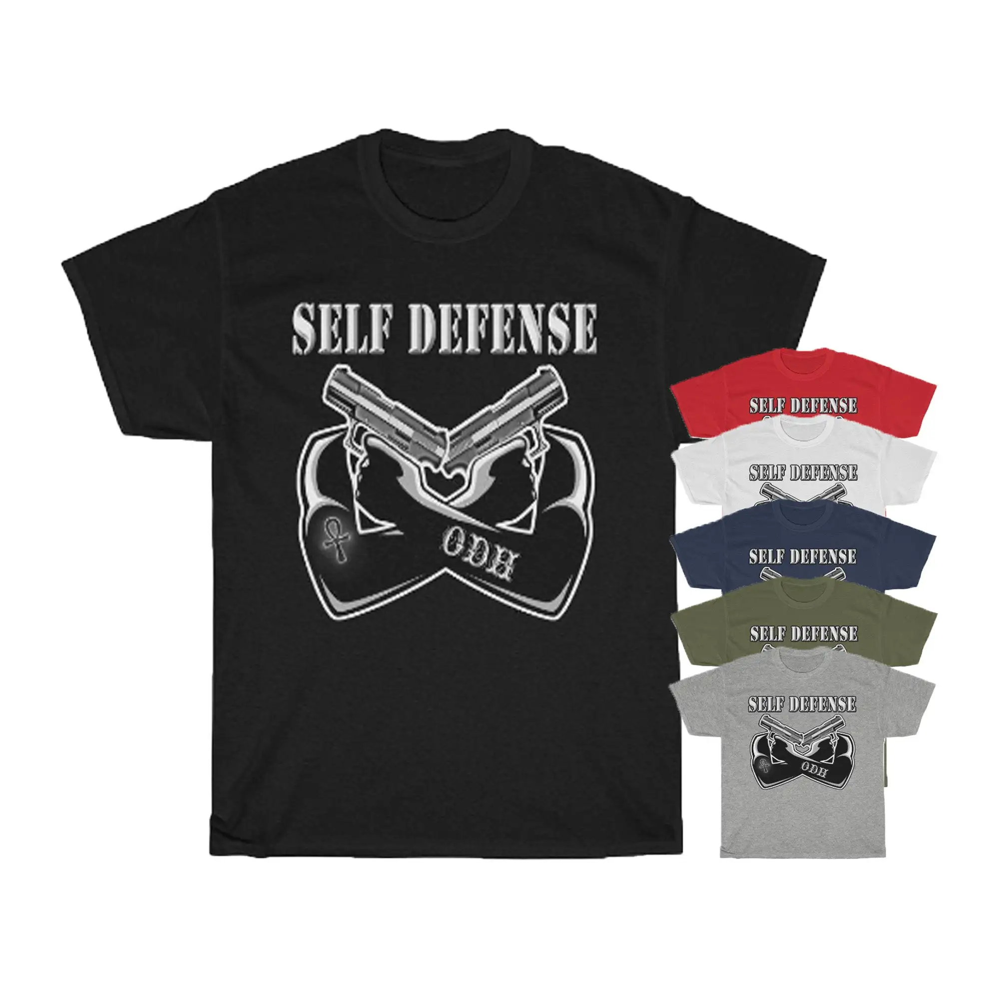 Self Defense T Shirt Black King Guns Matter Armed Man 2Nd Amendment Gun Owner