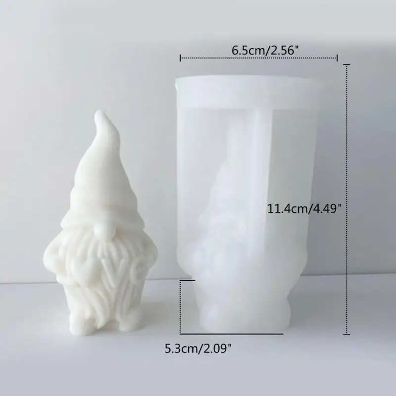 103C Valentine Silicone Gnome Molde Epóxi Anão gesso gesso molde aromaterapia molde