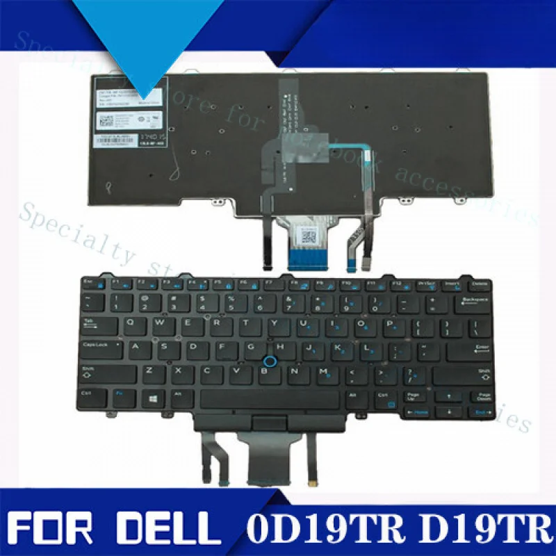 

A+ 0D19TR FOR DELL Latitude E5450 E7450 E7470 E5470 0D19TR US Backlit Keyboard