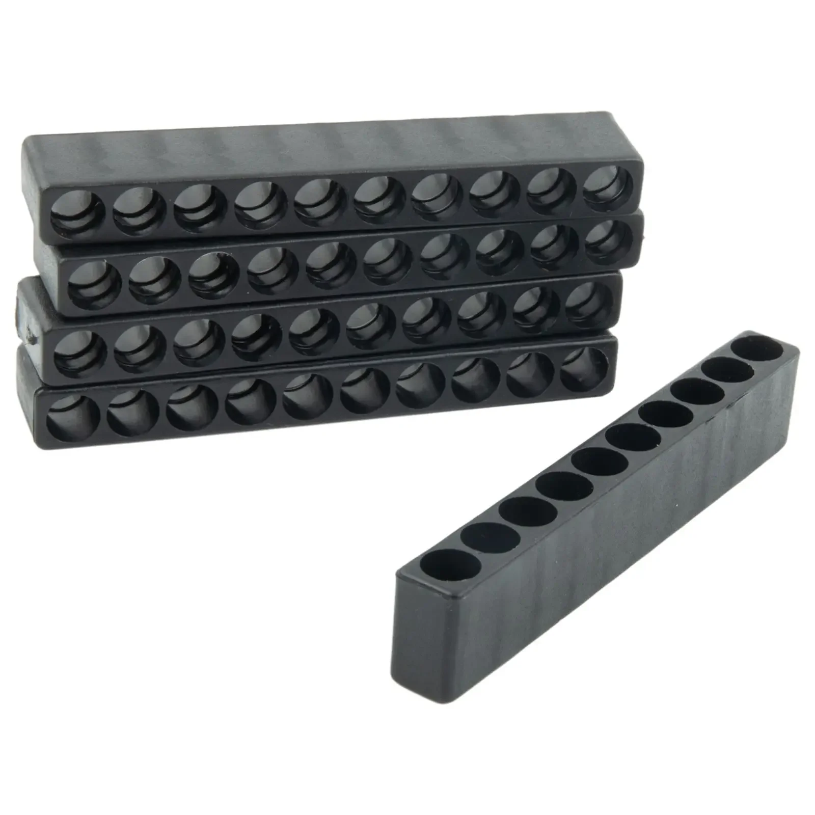Screwdriver Bit Holder 5 Pcs Bit Holder 10 Hole 1/4 Hex Shank Screwdriver Plastic Screwdriver Storage Practical Hand Tools