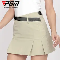 PGM Slim Lady Golf Tennis Clothing Pleats A-skirt Elastic Sports Wear Casual Hip Skirt Women Comfortable Multi-color Optional