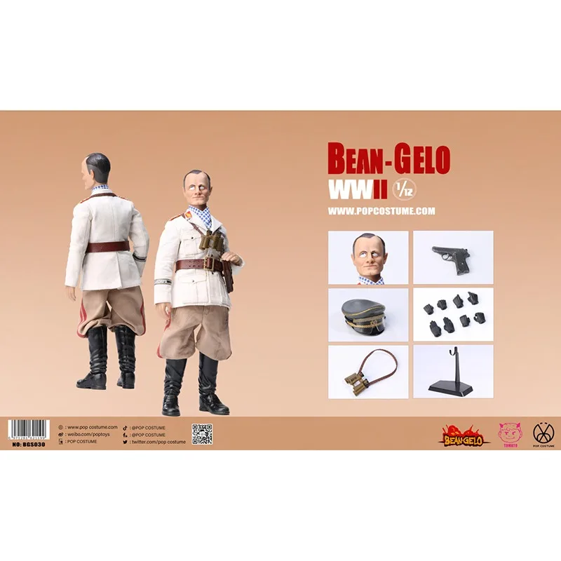 POPTOYS Original 1/12 Big Head Soldier Finished Product Mobile Soldier Doll Model Toy Gift Collection Ornament in Stock