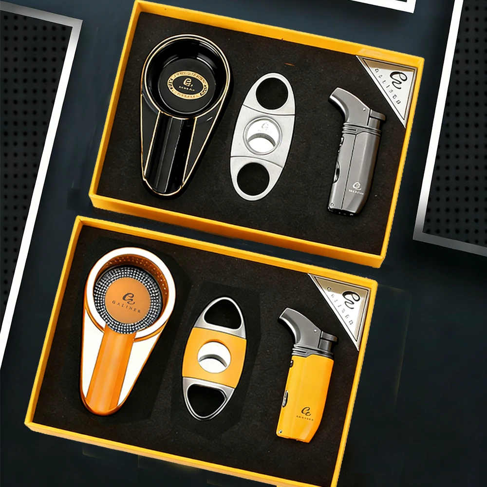 

Туристическая пепельница GALINER Puro, домашний фонарь, зажигалка для сигар, аксессуары для курения, резак для табака и сигар, гаджеты Charuto