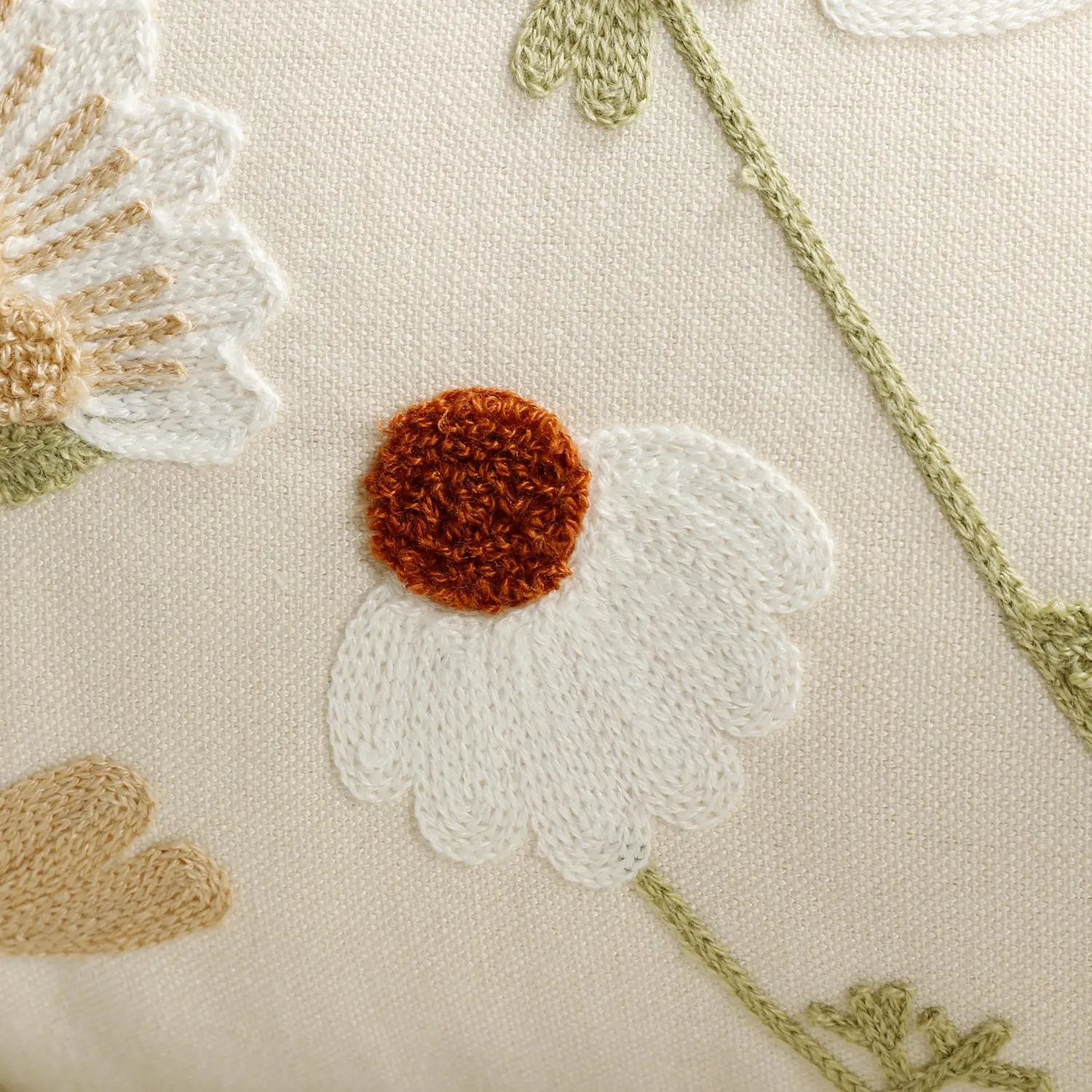1/2pcs 30x50cm Rectangular Floral Plant Embroidered Pillowcase Cushion Cover for Sofa Chair Car - Decorative Pillow Cover
