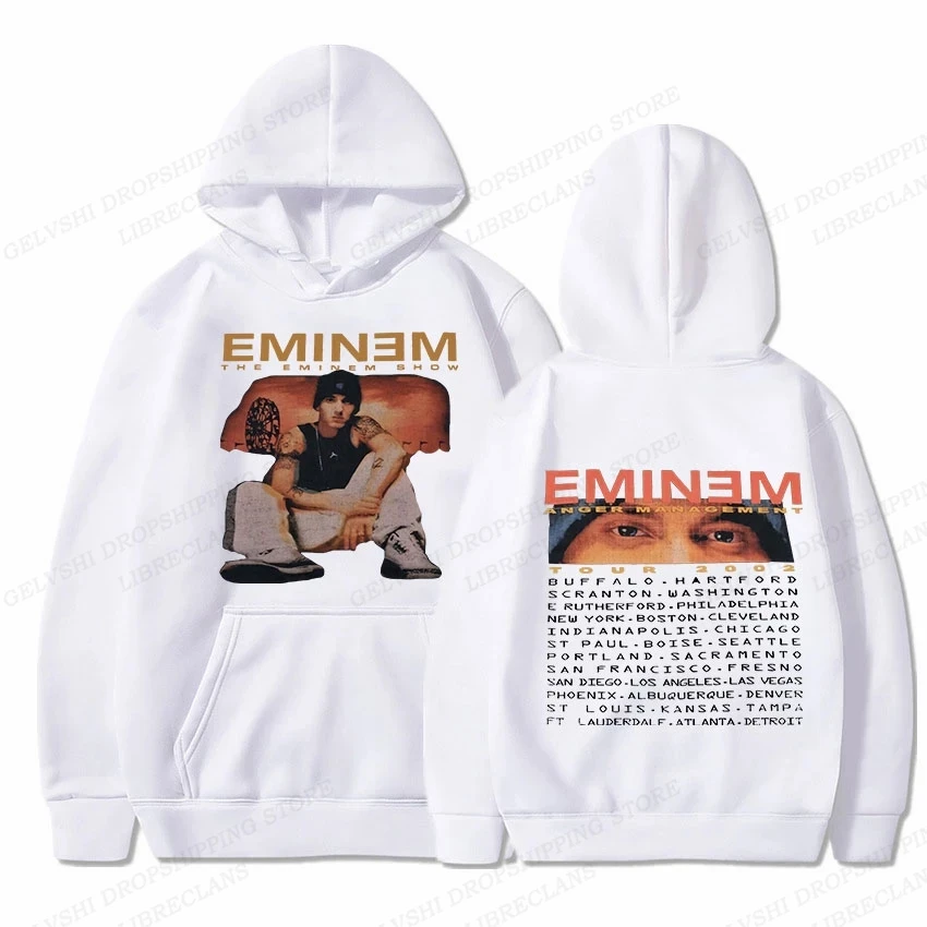 Sweatshirts Women Sweats Boy Coats Album Tracksuit Rock 2024 Rapper Eminem Hoodie Men Women Fashion Hoodies Kids Hip Hop Hoodies