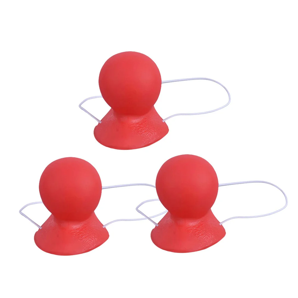3pcs Big Rubber Red Nose Funny Honking Clown Nose for Halloween Masquerade Carnival clown nose prop masquerade clown nose