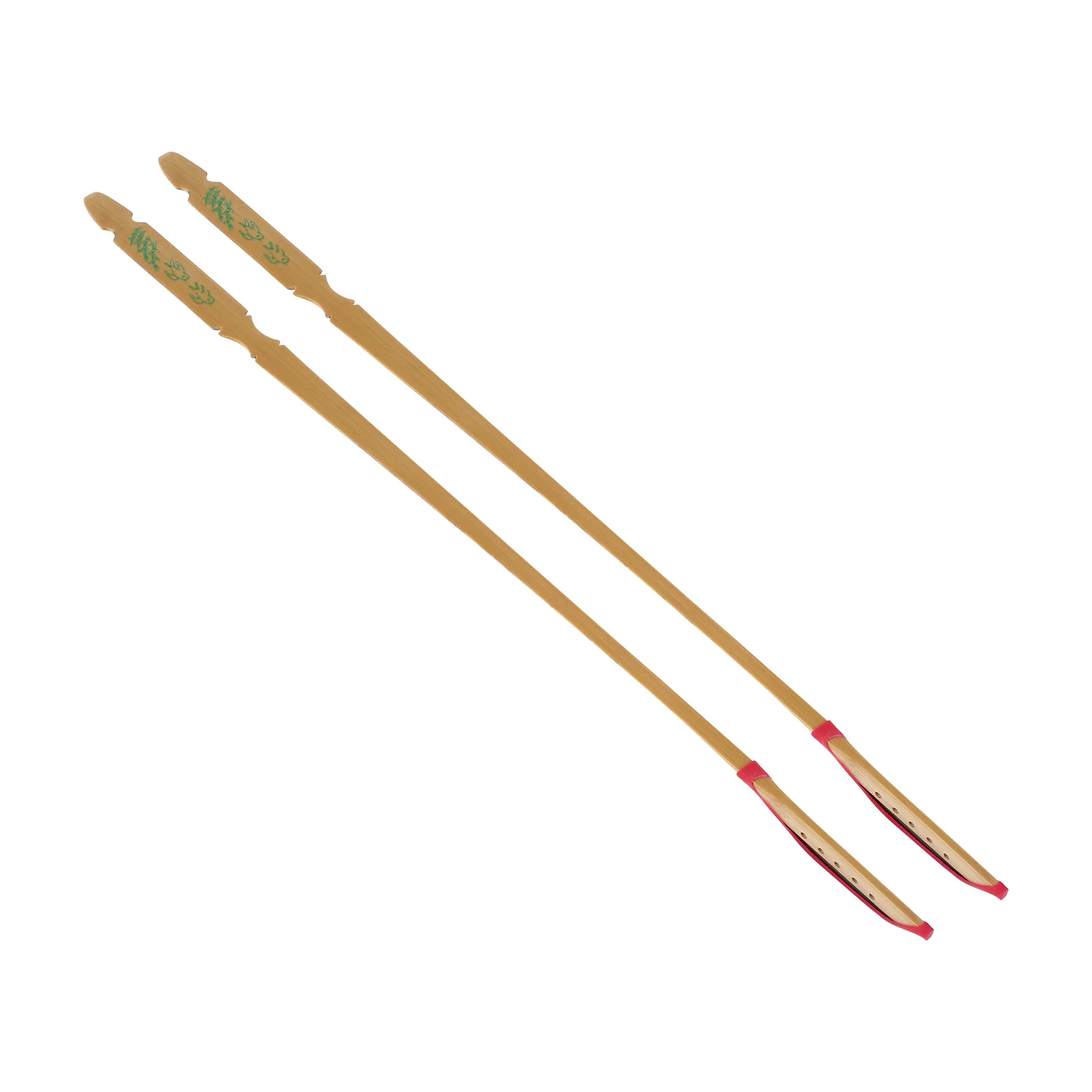 

2 Pcs Yangqin Bamboo Instruments Elastic Dulcimer Jean Premium Head Skewer Accessorles Ebony for High Quality