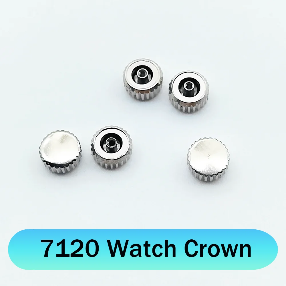 

10PCS Flat Pipe Crown Watch Accessories Suitable for Shanghai 7120 SZ1 SS7 Movement Watch Repair Parts head
