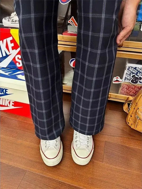 Pantalones deportivos informales para hombre, mallas rectas holgadas, pantalones largos, ropa diaria juvenil, finos, americanos, de verano