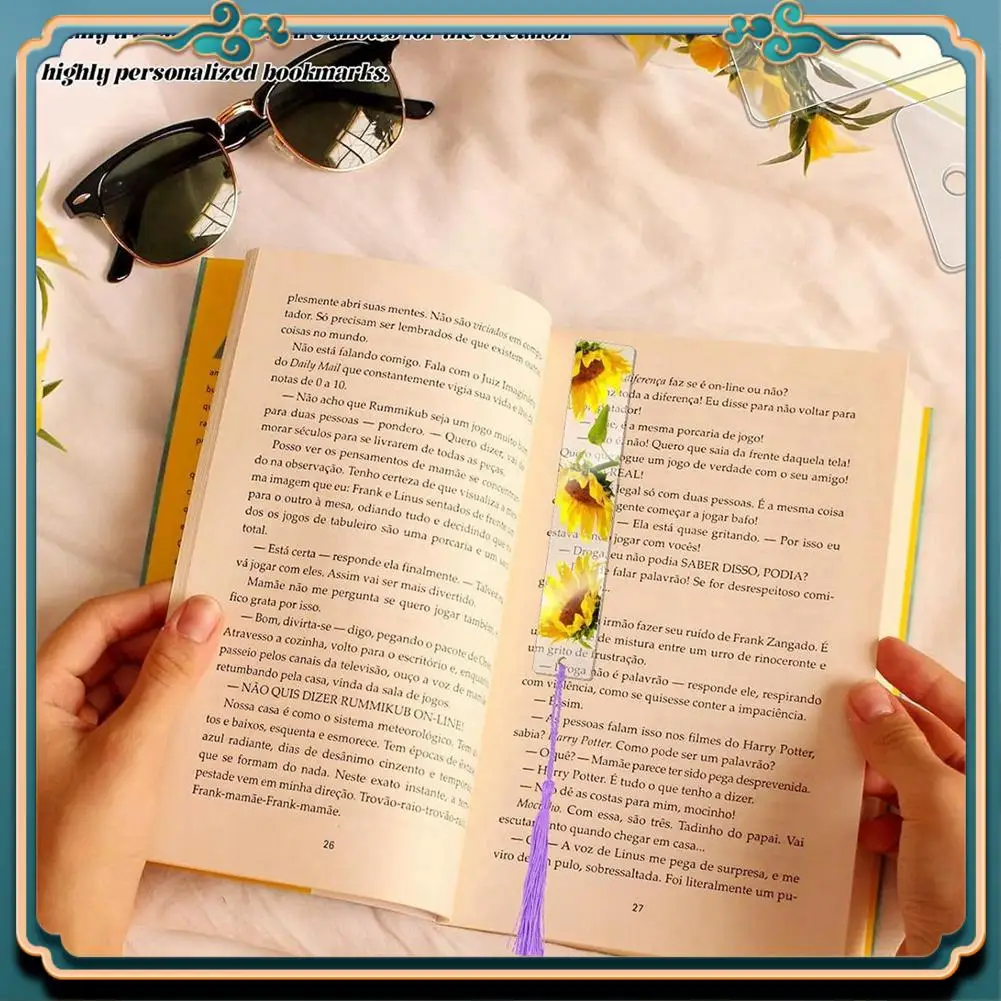 (Новинка)-100 шт. акриловые закладки с 100 шт. красочными кисточками для закладок, для поделок своими руками и подарочных бирки