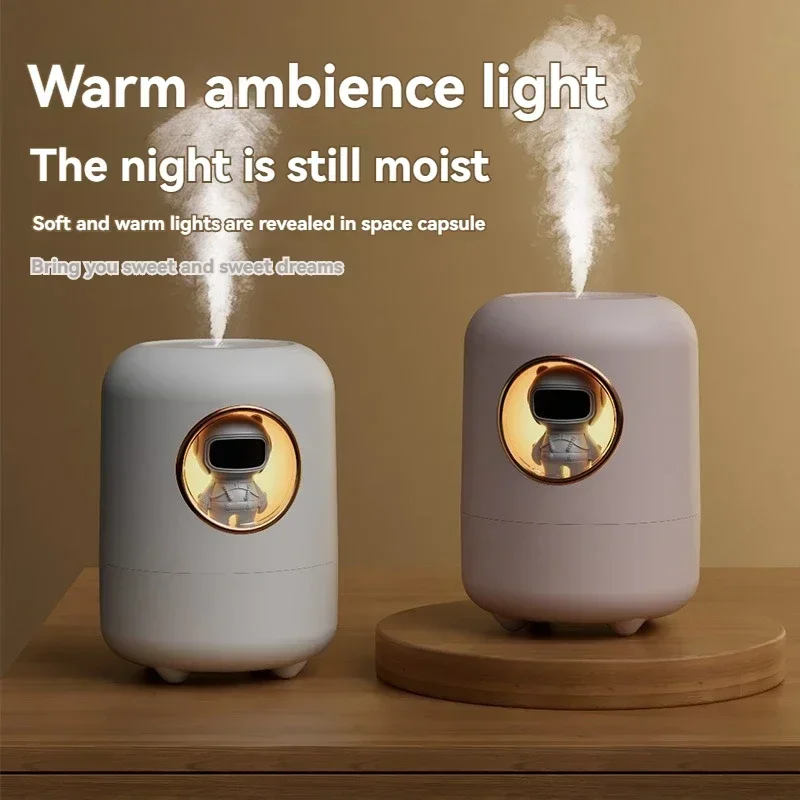 USB astronaut  for Home Office Mini  Astronaut Air Humidifier LED light mini Spray Mist minimalist  humidifier