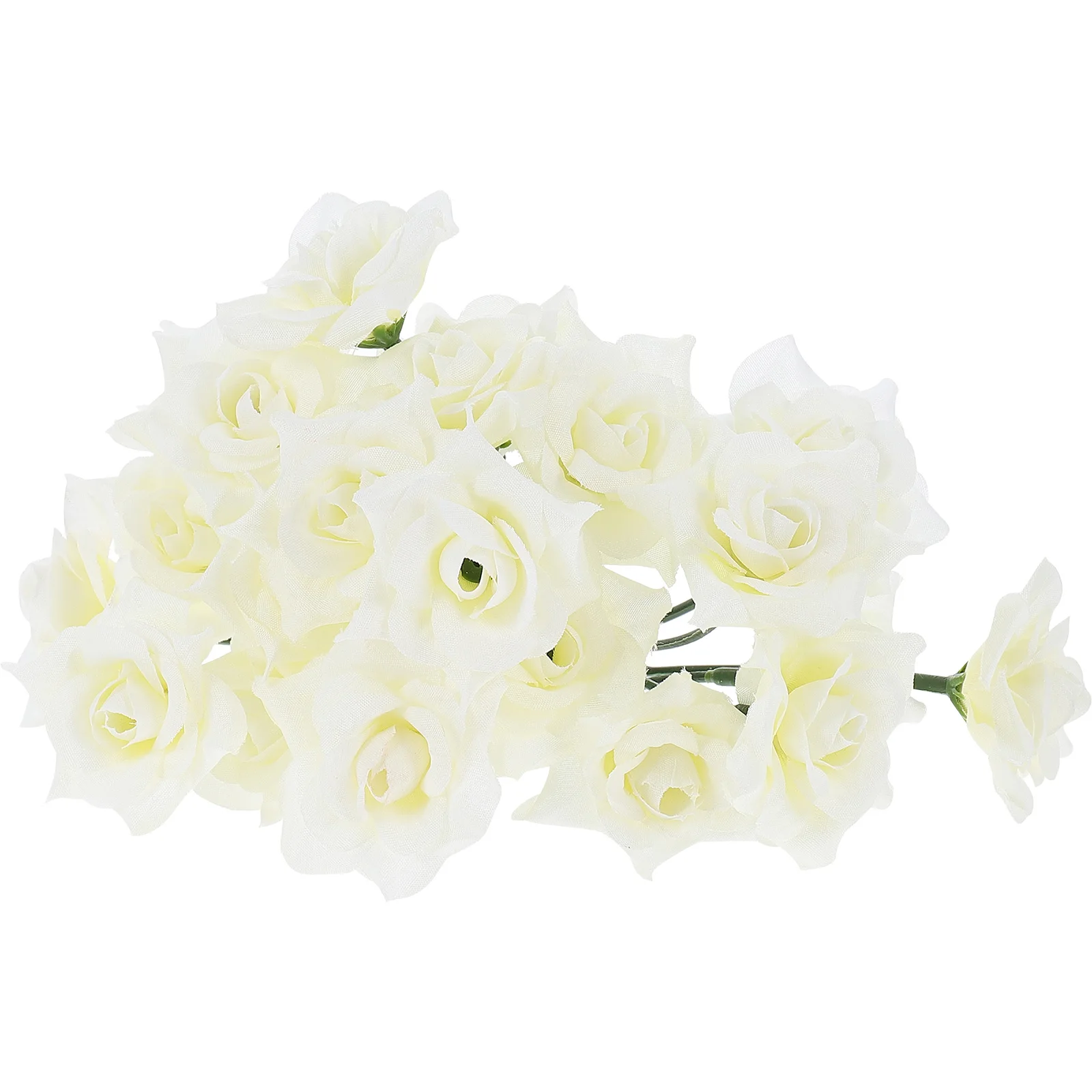 

25 Pcs Artificial Weddings Flower Heads Silk Simulation Rose Heads Flower Home Wedding Decor Craft Supplies