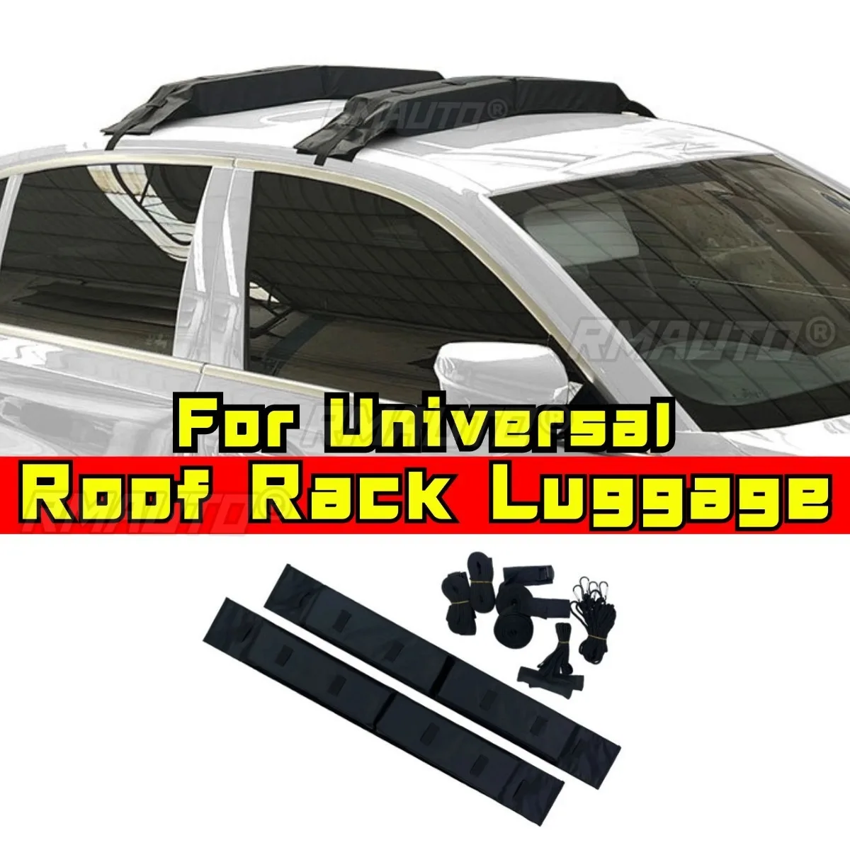 

Travel Rack Car Roof Luggage Universal Modification Soft Rack Kayak Surfboard Rubber Boat Skis Tools Roof Luggage Rack