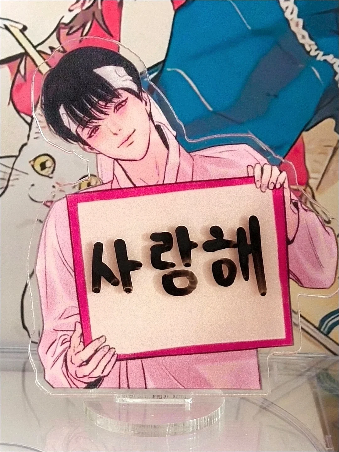 Korean Double Male Comics Manhwa Nightportrait/Painter Of The Night/야화첩 Derivative Writable Acrylic Stand With Pen Free Shipping