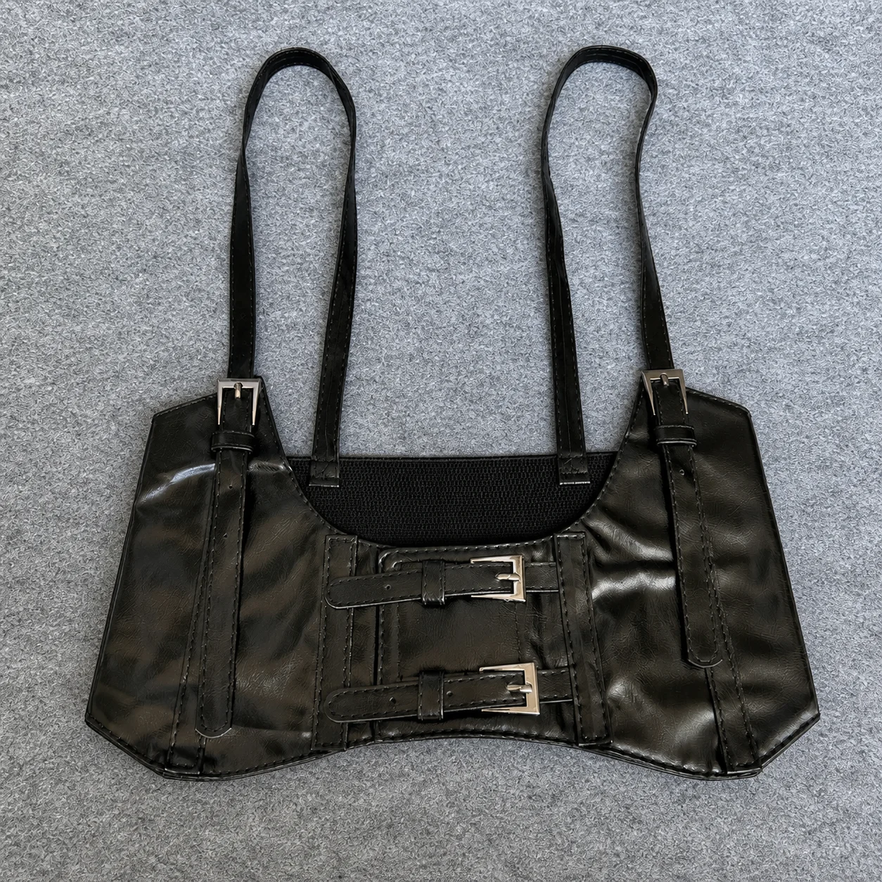 Wide Waist Belt Metal Hardware Women'S Waist Cincher Waist Corset Belt Suspender Pu Leather Belt For Basic T Shirts Dates