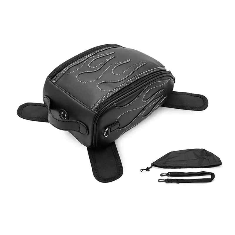 Motorcycle Oil Tank Bag For Honda Suzuki Waterproof Magnetic Motorbike Toolkit Rear Fuel Tank Travel Kit