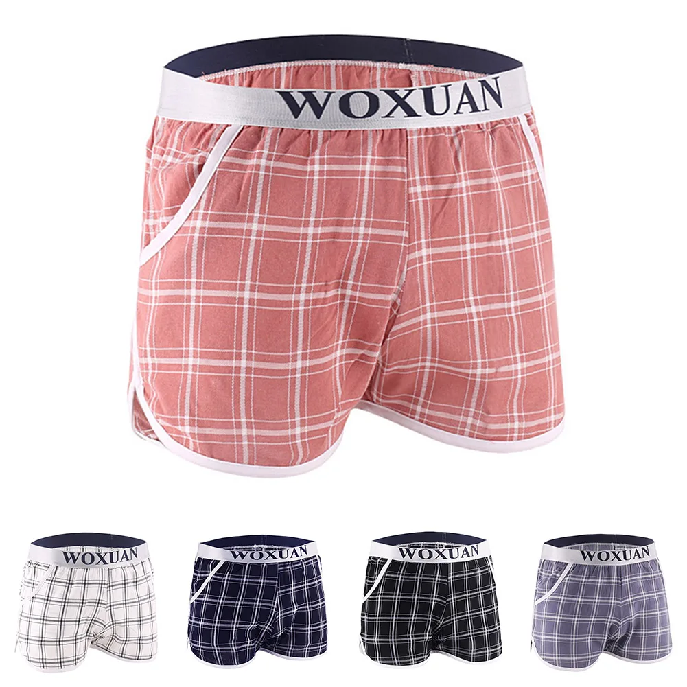 

Men Boxers Briefs Cotton Pouch Breathable Sport Underpants Soft Underwear Comfortable Plus Size Boxers Short