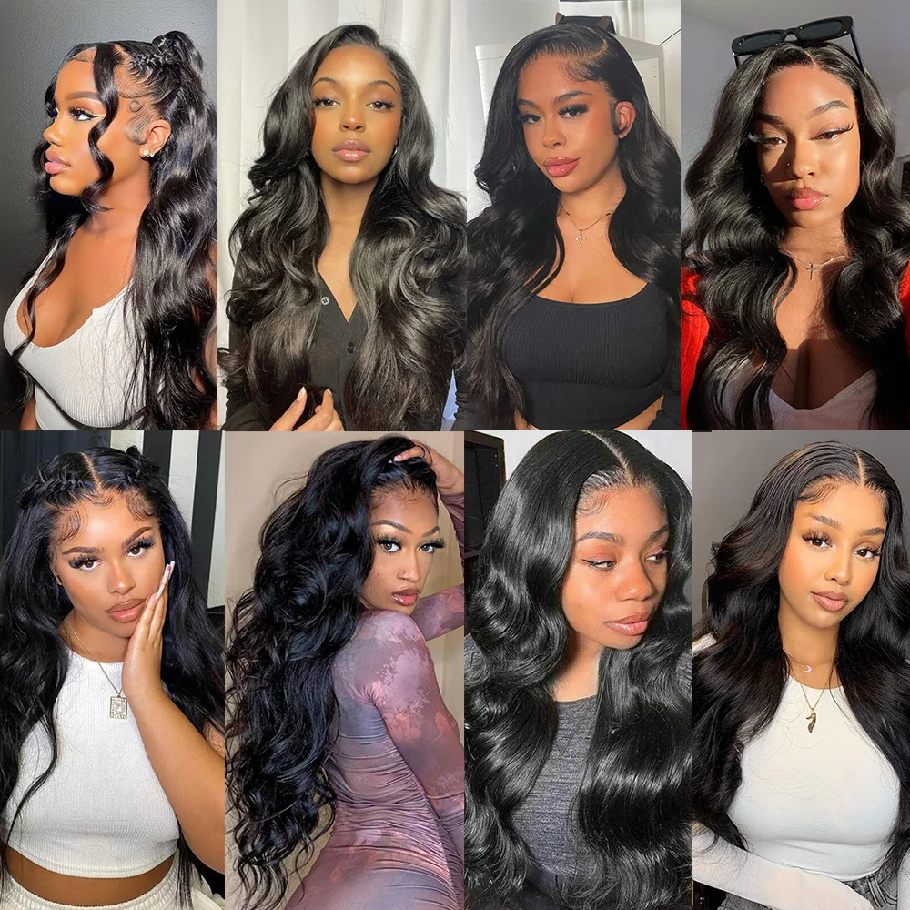 HD Lace Wigs Human Hair Body Wave 13x6 Lace Frontal Wigs For Women 13X4 HD Transparent Lace Wigs Human Hair Remy Pre Plucked