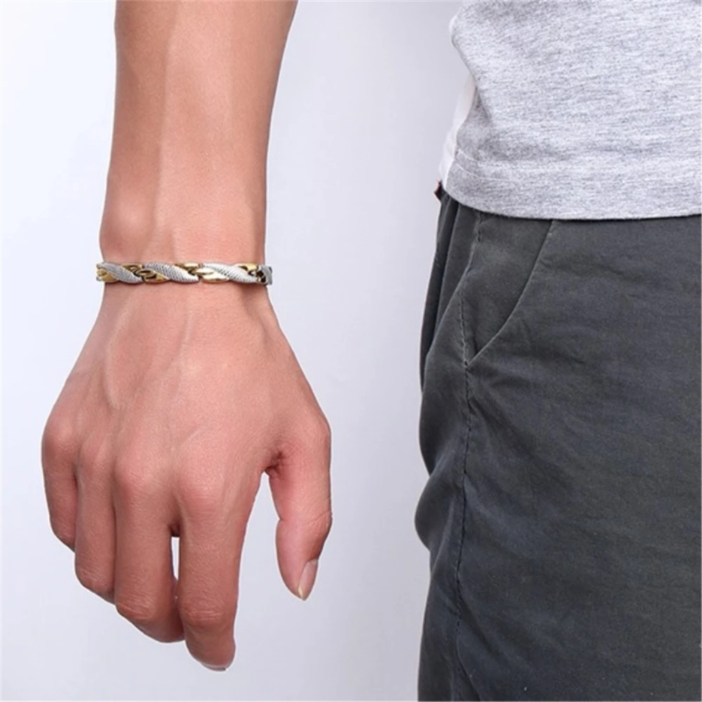 2023  HOT Twisted Healthy Magnetic Bracelet for Women Power Therapy Magnets Bracelets Bangles for Women Men