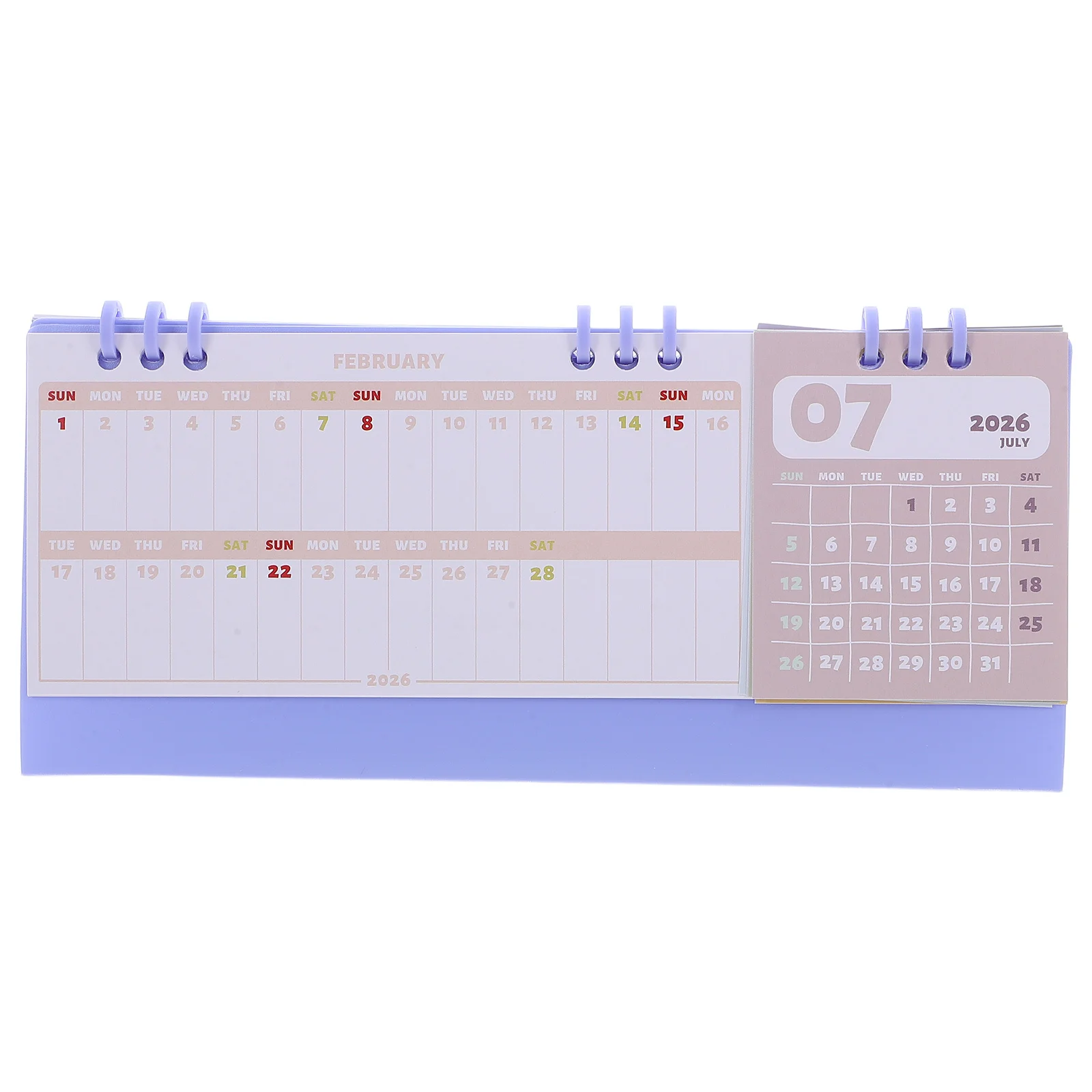 

Настольный календарь 2026 с двумя проволочными переплетами, минималистичный стоячий флип-настольный ежемесячный планировщик, ежедневный органайзер, школьный настольный планировщик