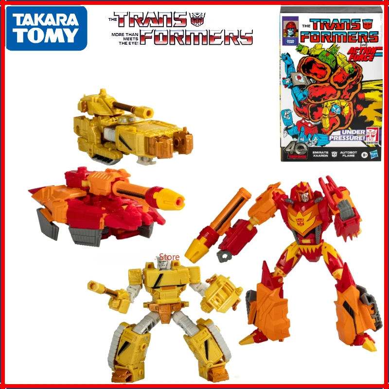 original Transformers 40th Anniversary Marvel Comics Firetongue & Archduke Saron Figure Model Toys Promotional Gift Collection