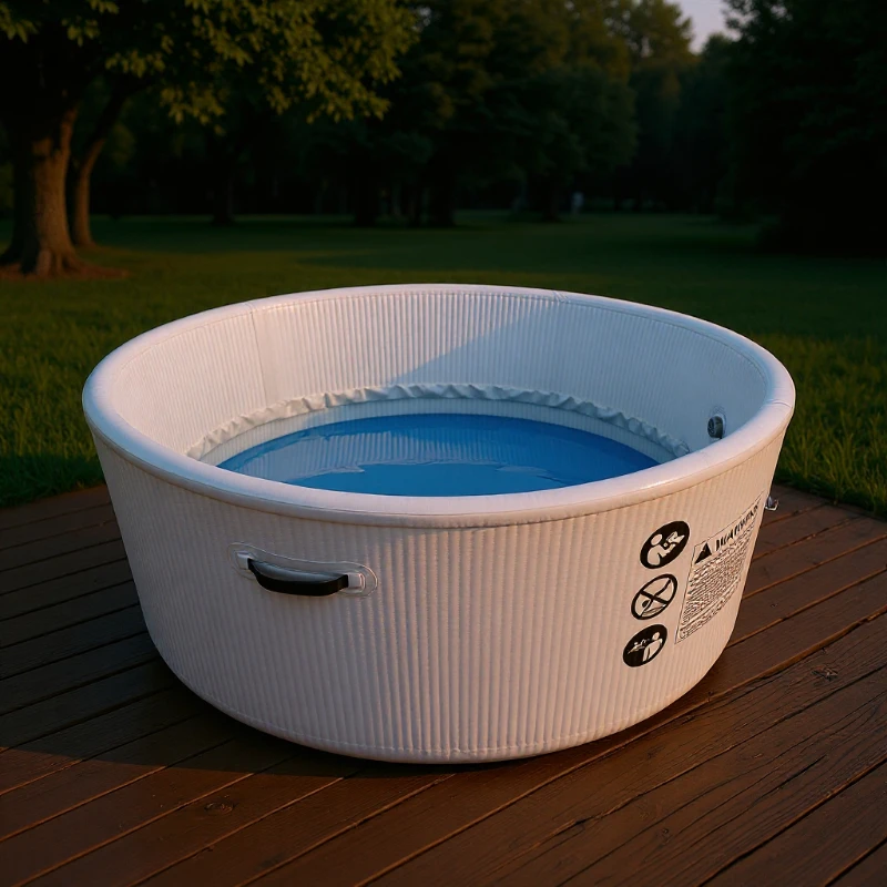 

Inflatable ice bath Folding SAP bubble pool, portable double rehabilitation cold therapy pool Thickened brushed