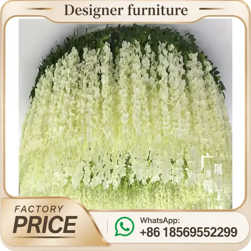 Artificial Wisteria Hanging Vine Silk Flower Wall Greenery For Home Wedding Party Decoration Fake Plants