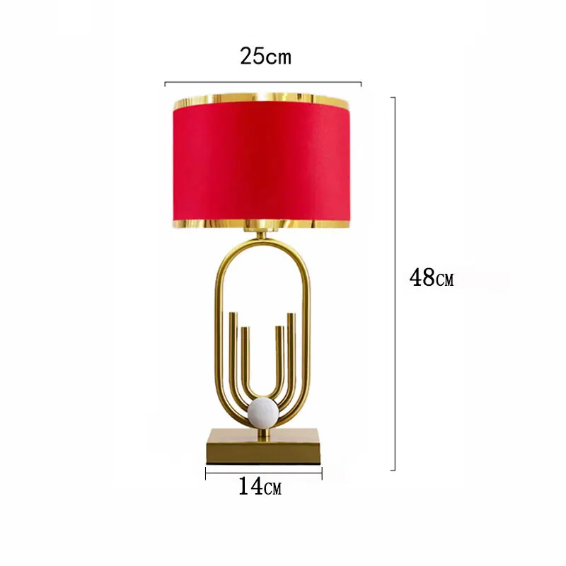 Imagem -02 - Moderno Nordic Cabeceira Table Lamp Decoração Quente Luz de Mesa Quarto Sala de Estar Estudo Romântico Luxo