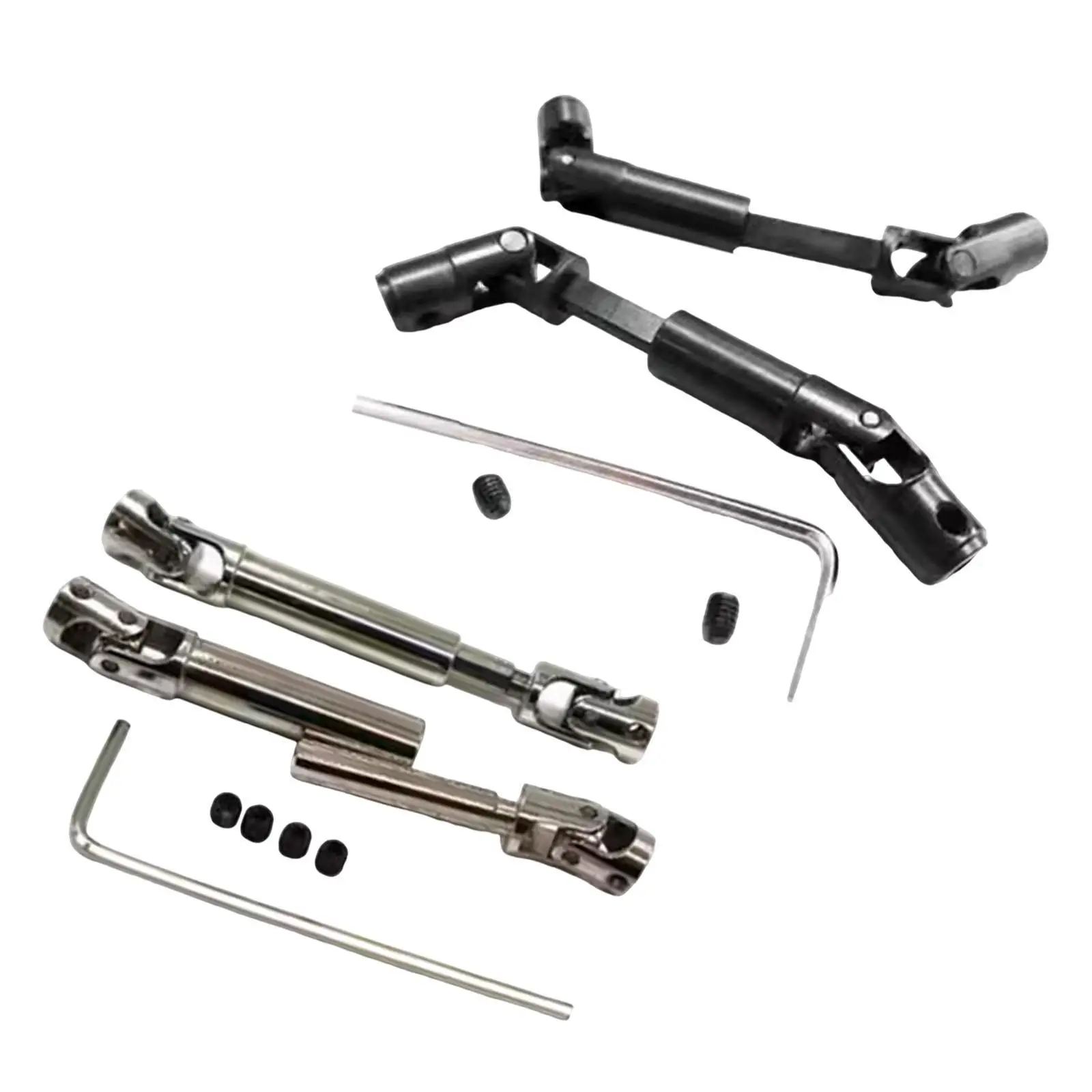 

2 Pieces Metal RC Drive Shaft Sturdy Easy to Install RC Transmission Shaft for D90 D91 Model Car RC Vehicles Hobby Car Crawler