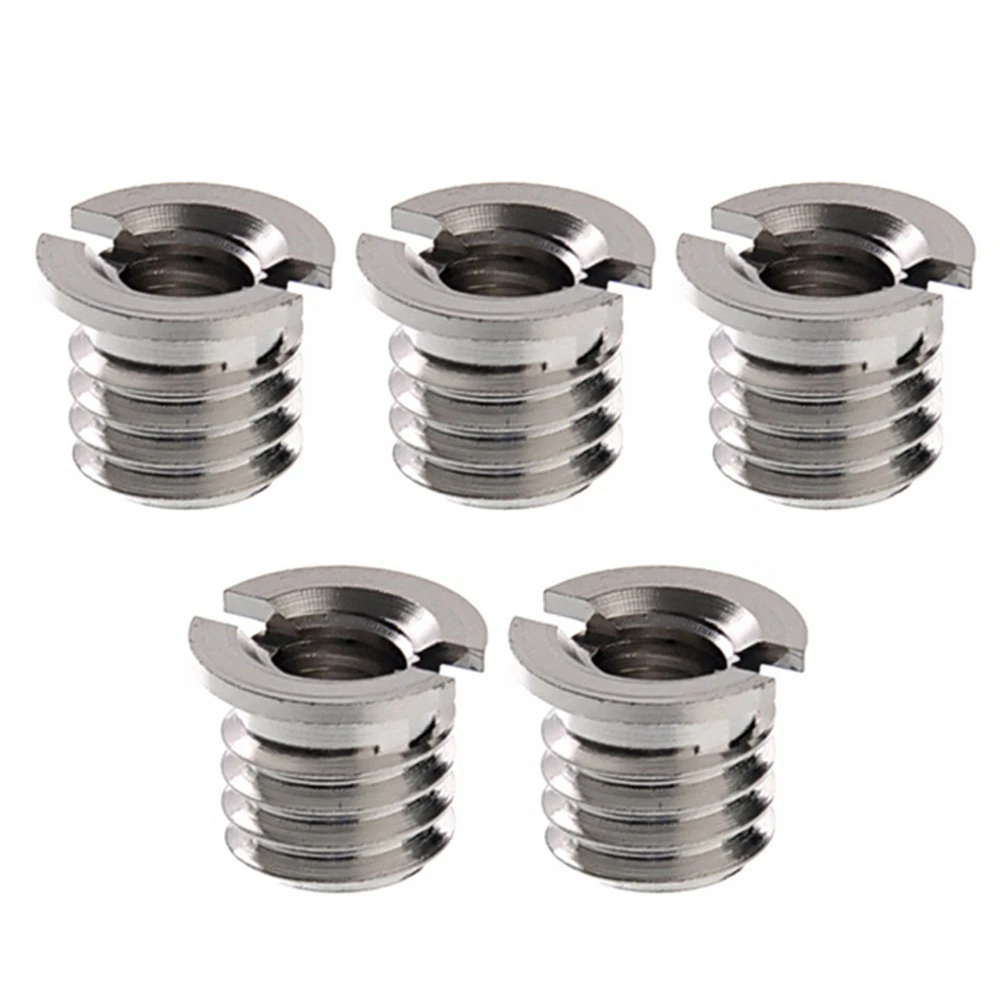 5pcs/pack Tripod Heads 1/4 to 3/8 Tripod Monopod Convert Screw Standard Adapter for DSLR Camera Reducer Bushing Converter