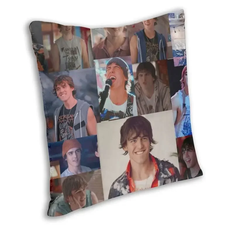 Luke Patterson Collage Throw Pillow Case Home Decor Square Julie and The Phantoms Charlie Gillespie Cushion Cover 40x40 for Sofa