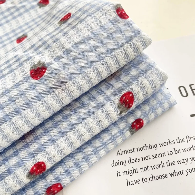 

Fabric Polyester-Cotton Thin Striped Polka Dot Dress Toy Doll Clothes Tablecloth Handmade Bag Fabric