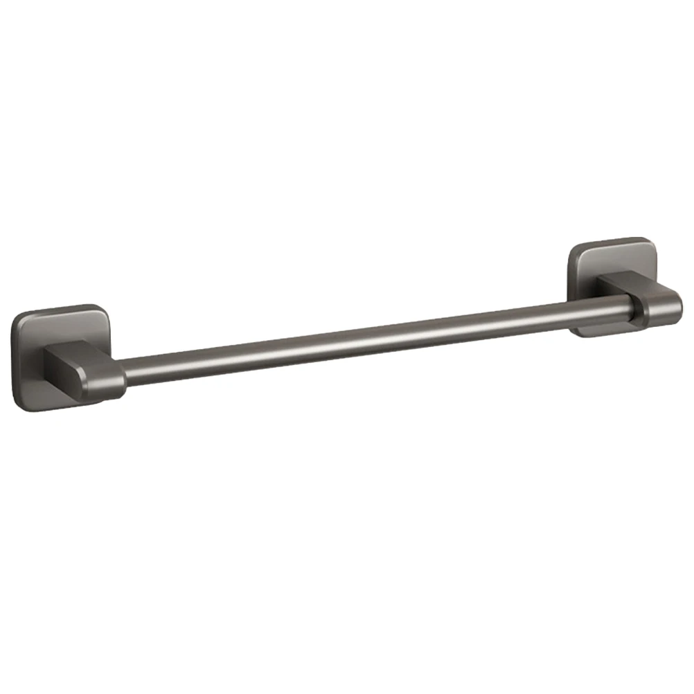

Nail-Free Towel Hanger 40cm Grey Bathroom Wall Single Rod Holder Kitchen Home Bath Storage Self Adhesive Heavy Duty Rack