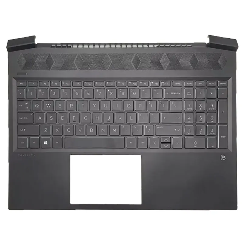 Imagem -02 - para Pavilion Max Gaming 16-a 16t-a Tpn-q241 Eua Teclado Retroiluminado para Laptop com Apoio para as Mãos Superior Novo