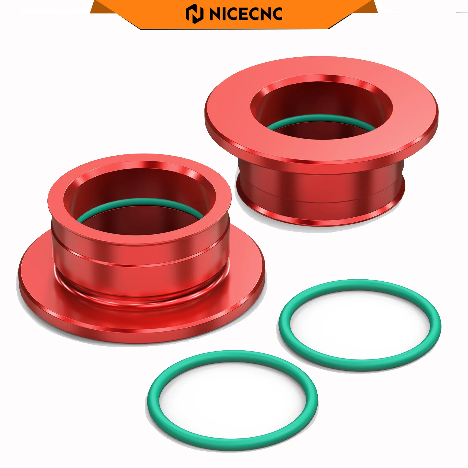 NICECNC Rear Wheel Spacers Hub Collars With O-rings For Stark Varg EX MX 2024-2025 Electrical Bike 7075-T6 Aluminum Anodization