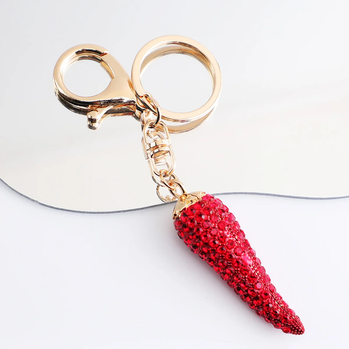 keychain spices Red Colorful Pepper Keychain Mini Vegetable Key Rings For Best Friends Women Men Gift Car Bag DIY Handmade Jewel