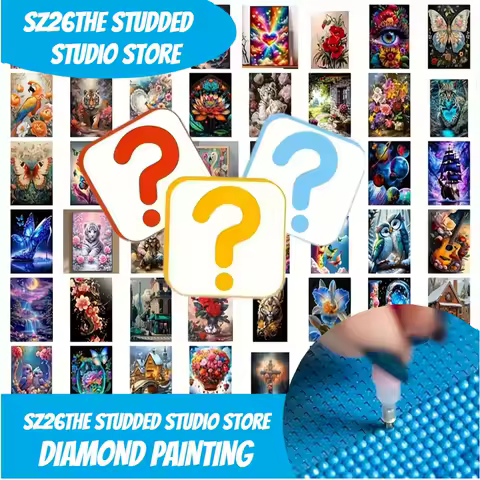 1PC Blind Box Random shipping Diamond Painting Set Mystery Box Diamond Painting 5D DIY Diamond embroidery Random Handmade Gift