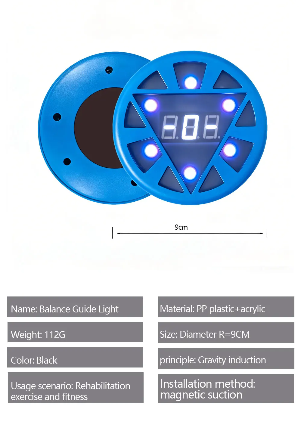 QUELING Smart Balance Board mit Führungslicht – Vollspektrum-Trainingsgerät für Rehabilitation, Erholung und Heimfitness – Detail 15
