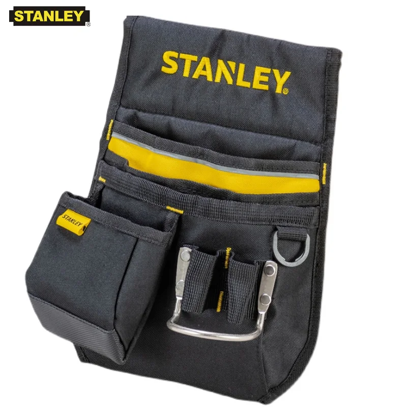 Stanley 1-Pcs Reinforced Professional Tool Bag Open Empty Small Organizer Multipurpose Waist Bag for Tools Mechanic Electrician