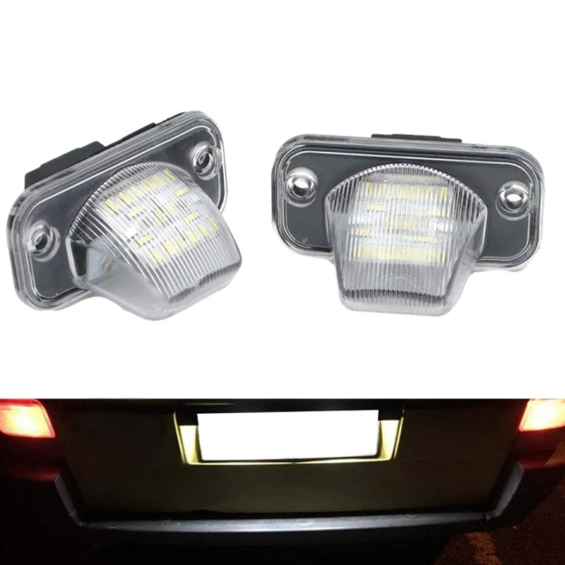 4x carro 18smd conduziu a luz do número da placa de licença para o transportador t4/caravelle mk4/multivan passat b5 b6 combi eurova