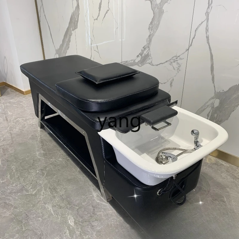 LH1 shampoo bed hair salon special full lying flush bed ceramic basin