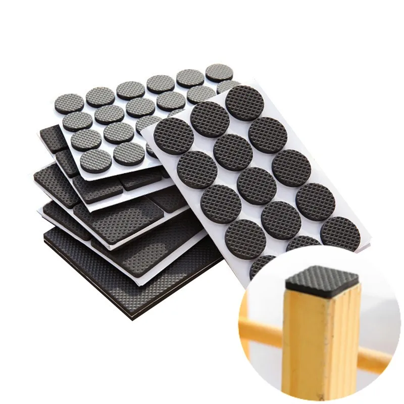 Self Adhesive Furniture Feet Mats Thickening Anti Slip Mute wood Floor Anti Scratch Mats Furniture Chair Table Feet Bumper Pads