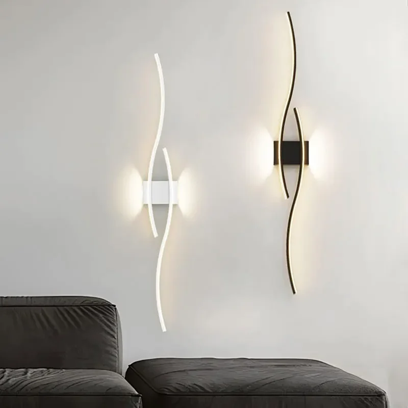 

Modern LED Wall Lamp For Living Room Background Bedroom Bedside Aisle Wall Sconce Light Indoor Home Decoration Lighting Fixture