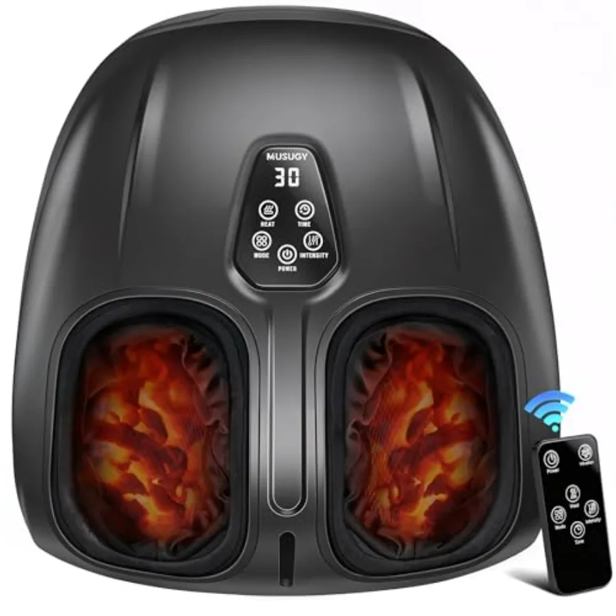 

Shiatsu Foot Massager with Heat 2026 Upgraded Deep Kneading Foot Massager Machine with Vibration Compression for Plantar Fascii