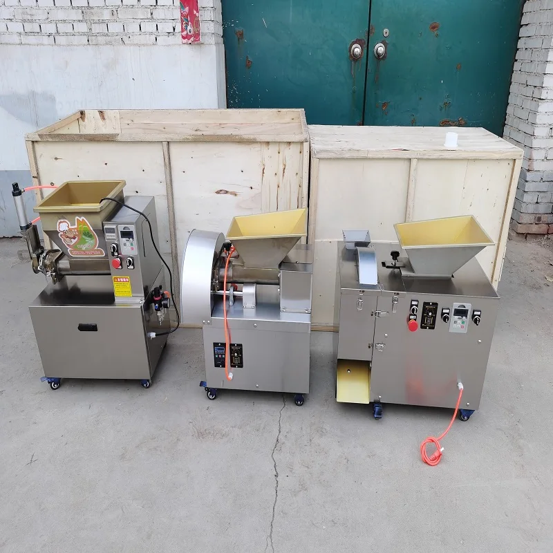 Automatic Commercial Dough Divider Rounder Block Rounding Machine Automatic Cutting Bread