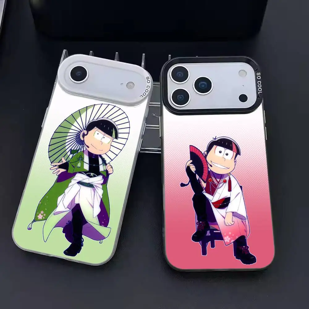 

Mr. Osomatsu Phone Case Color Silver Shell For IPhone 17 16 15 14 13 12 11 Pro Max Plus