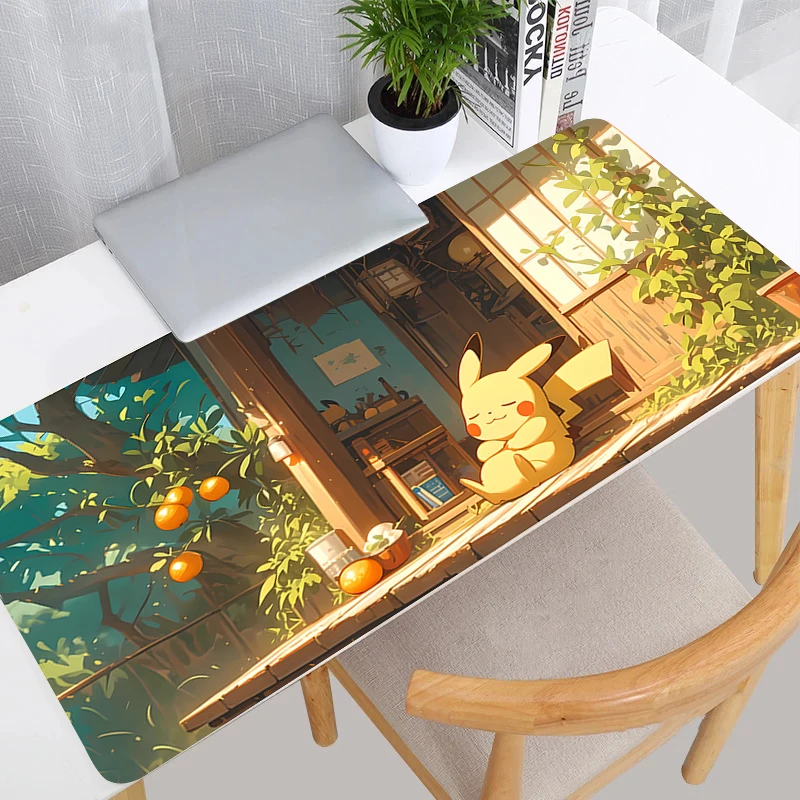 Mouse Pad Pokemon Pikachu Anime Gaming Accessories Mousepad Gamer PC Completo Computer Keyboard Desk Mat Varmilo Table