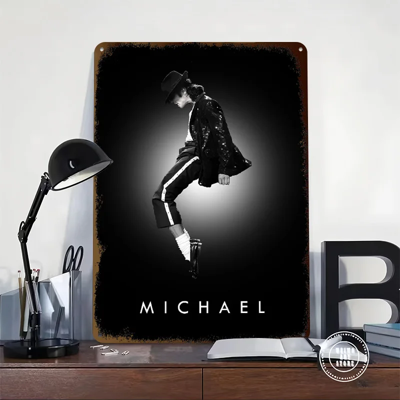 Michael Jackson Metal Poster Perfect Gift for Fans Lovers Personalized Wall Art Metal Sign for Home Decor Ornaments Funny Signs