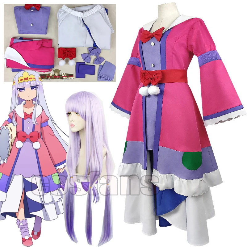 Syalis Crown Cosplay Costume Anime Sleepy Princess in the Demon Castle Maoujou de Oyasumi Princess Women Cute Dress Halloween