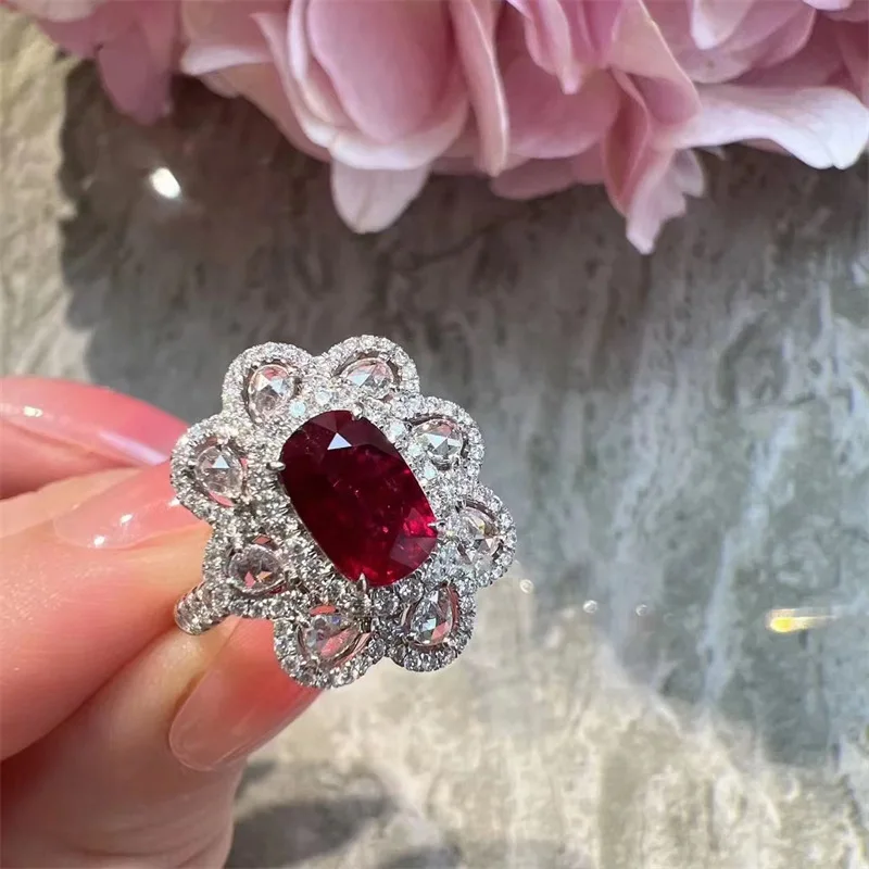 Dignified and Showy Gem Jewellry Sets Three Piece Earrings Rings for Women Necklaces Exquisite and Fashion Wedding Accessories